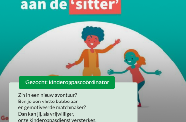 Jij koppelt de baby aan de sitter